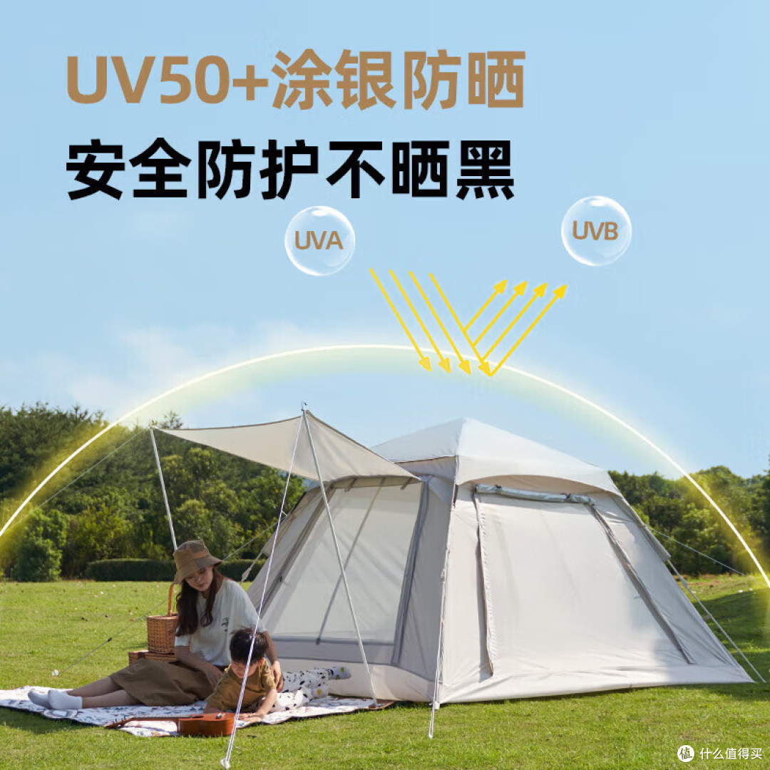 全自动帐篷——你的户外露营神器!二合一的超强能力