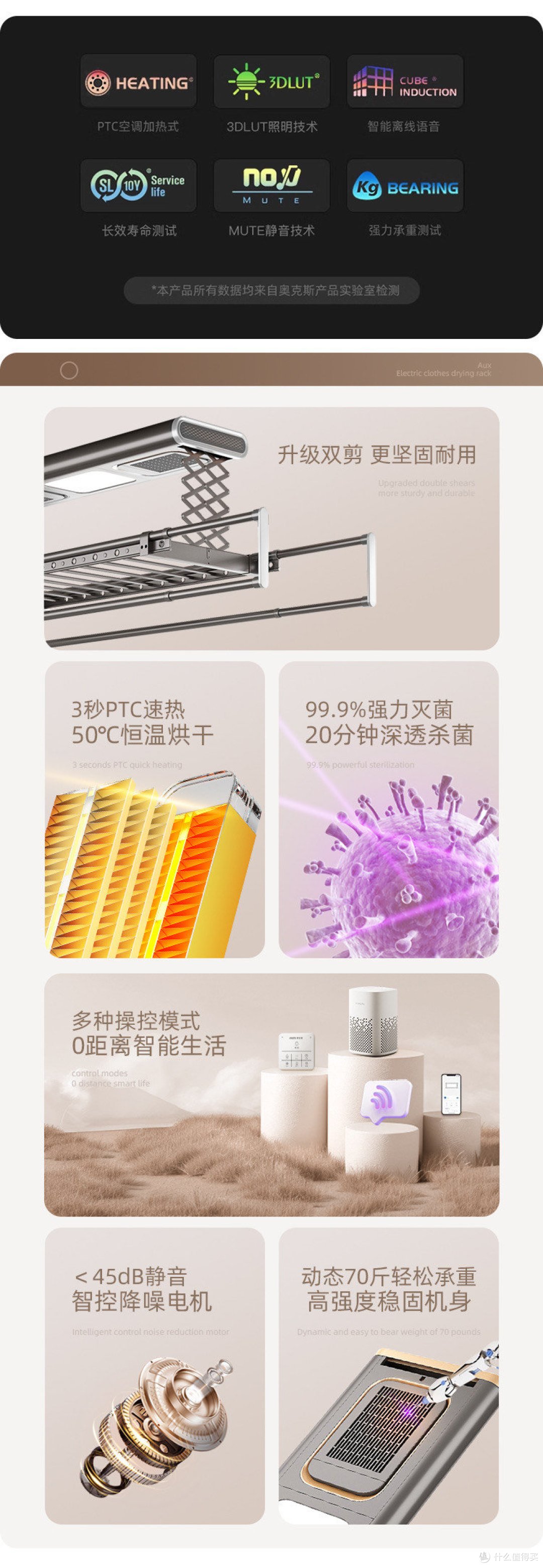 智能升级!奥克斯电动衣架,让晾晒更轻松