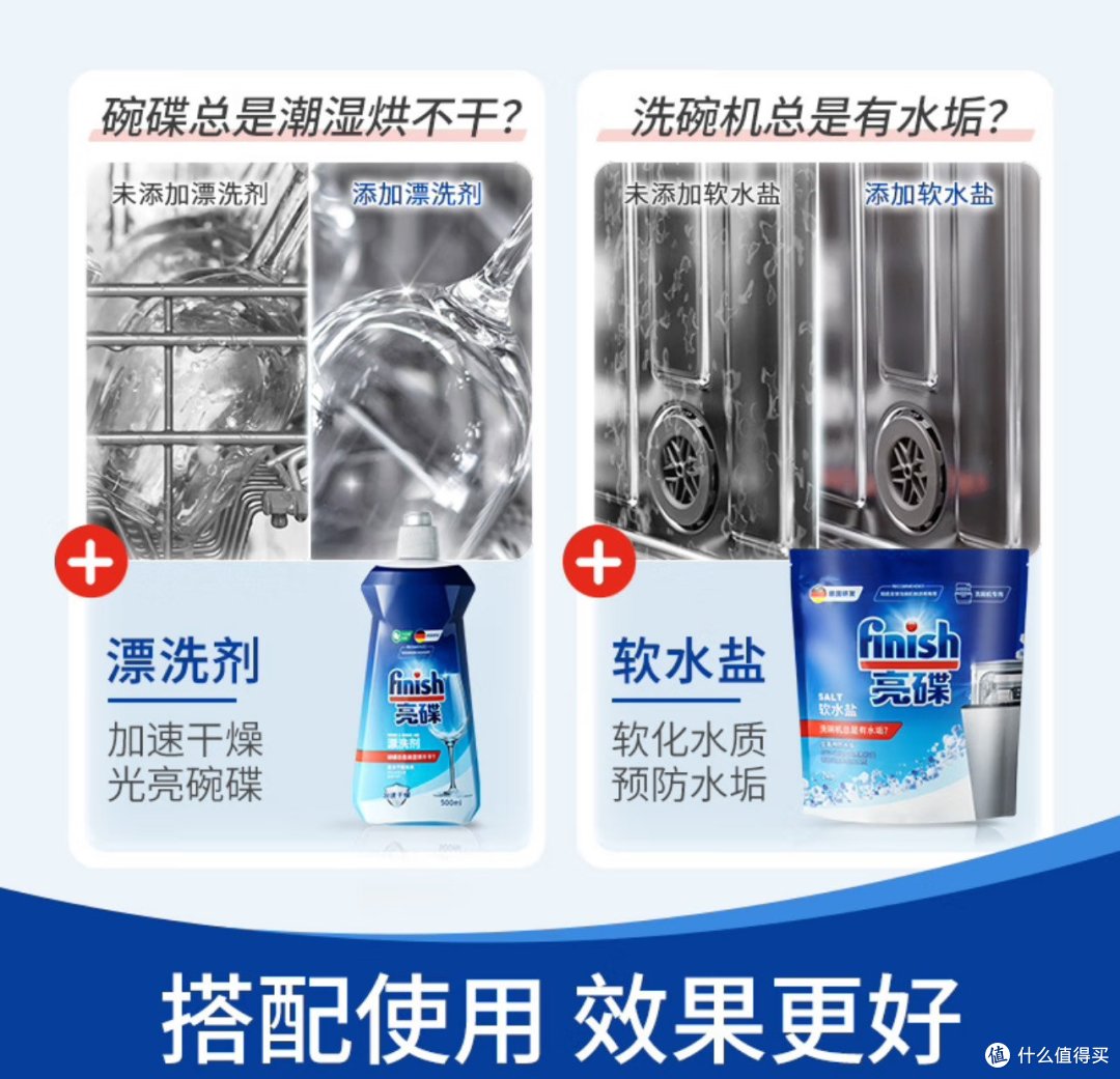 洗碗神器"-Finish亮碟洗碗粉，让污渍无处遁形！