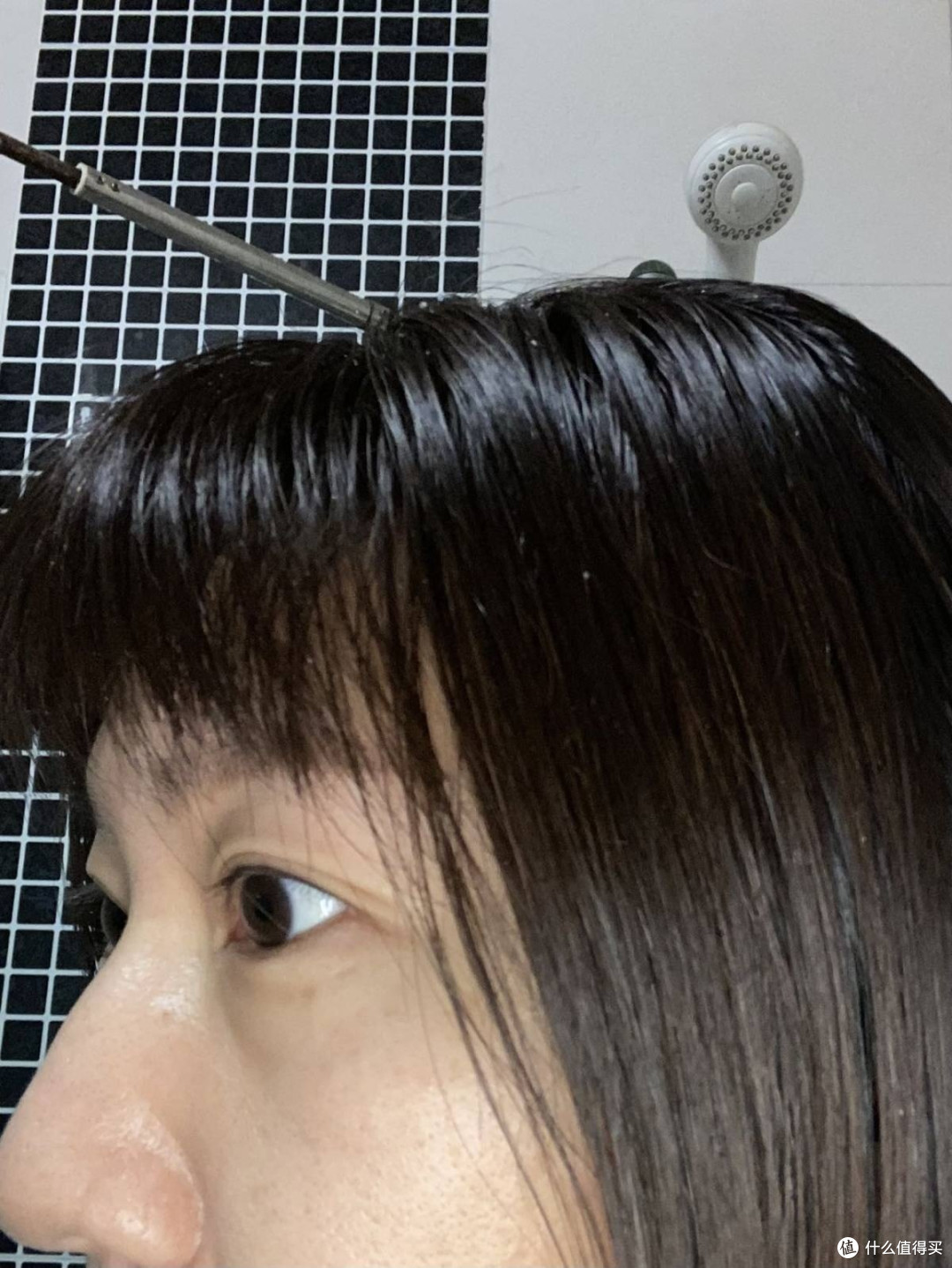 洗发前