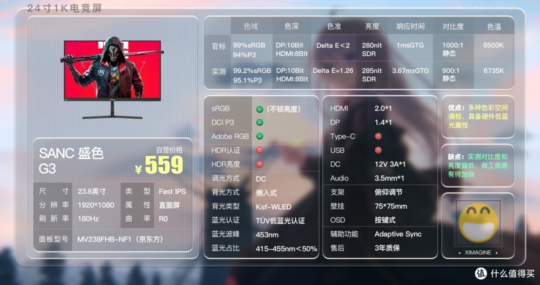 捌：SANC 盛色 G3「ximagine」