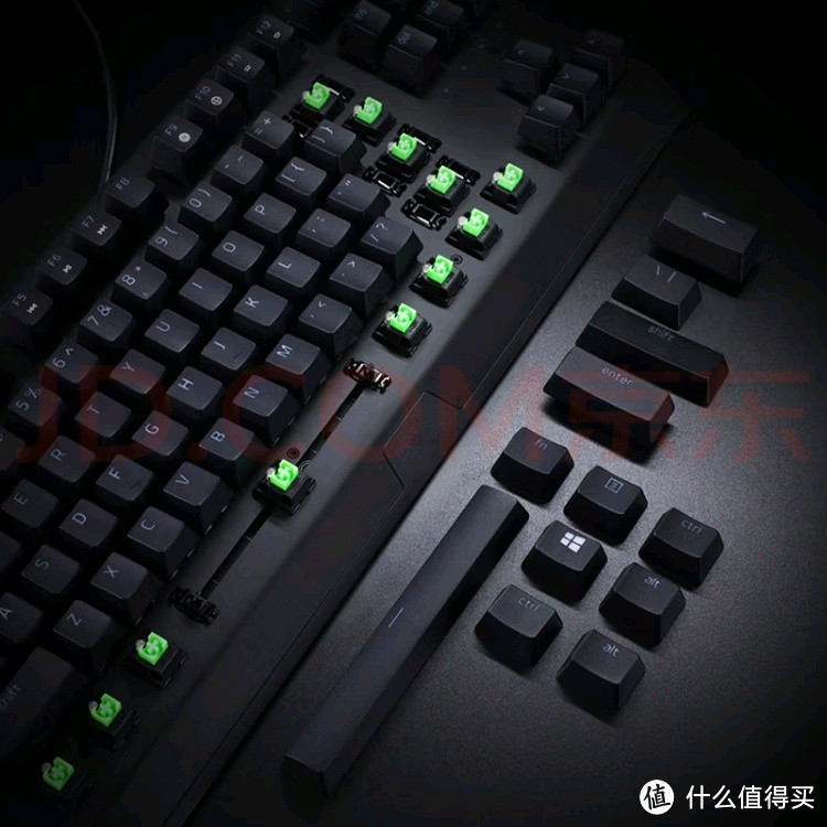 电竞搭子！雷蛇 Razer 小蜘蛛 黑寡妇蜘蛛X竞技版背光款 机械键盘 有线键盘 游戏键盘