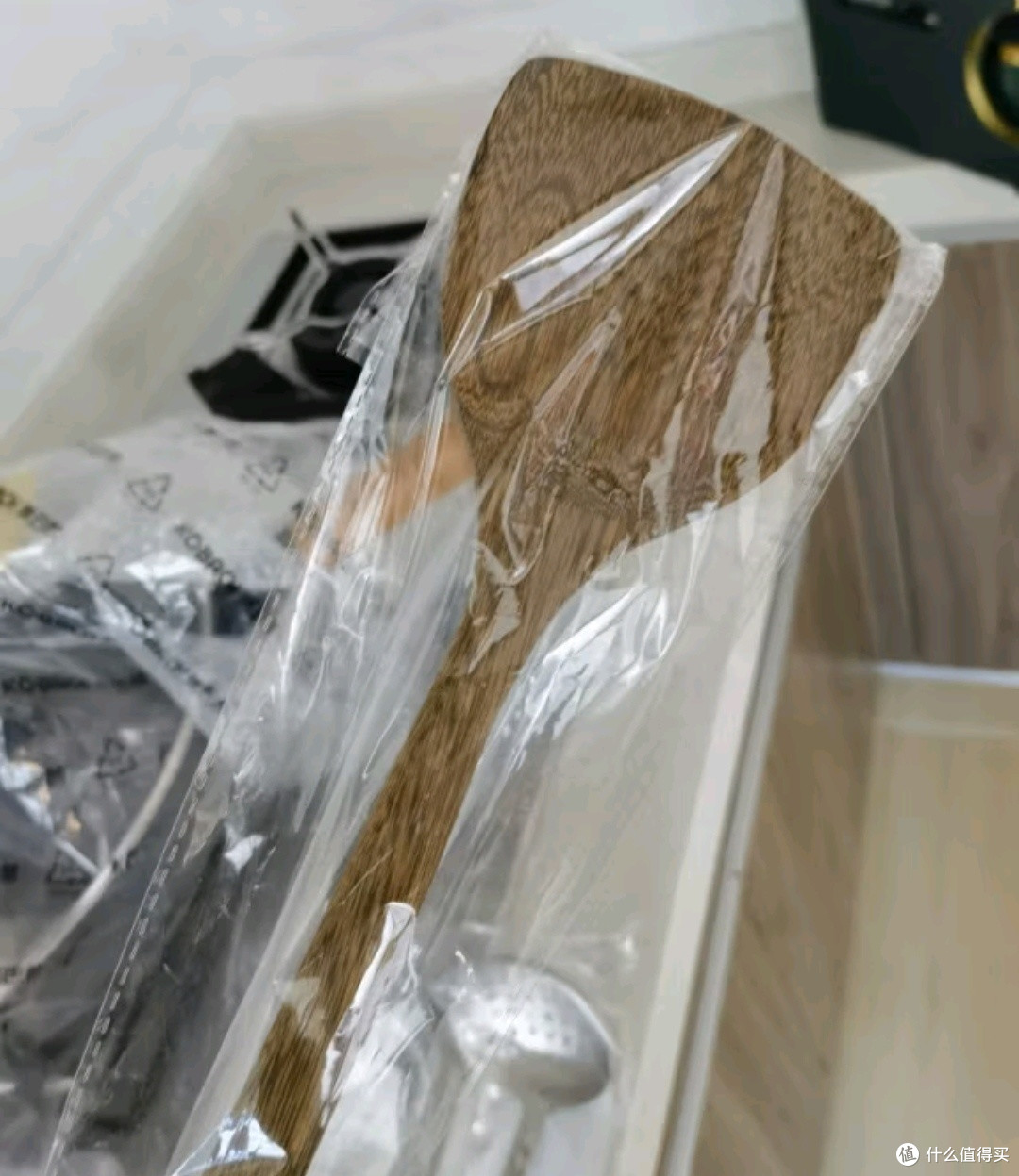 厨房神器秀翻天好物之双枪(Suncha) 家用鸡翅木加长柄锅铲子 不粘锅专用 炒菜铲无漆原木铲可煎可炒