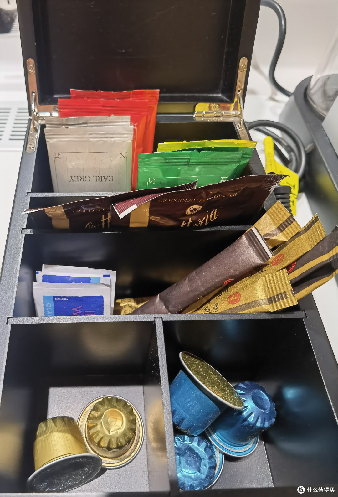 茶包与咖啡胶囊，胶囊很脏，不能用