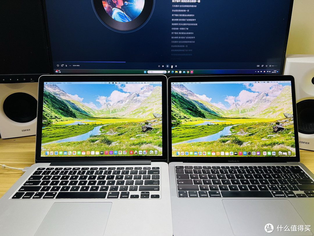 左侧A1502 右侧m1 MacBook Air