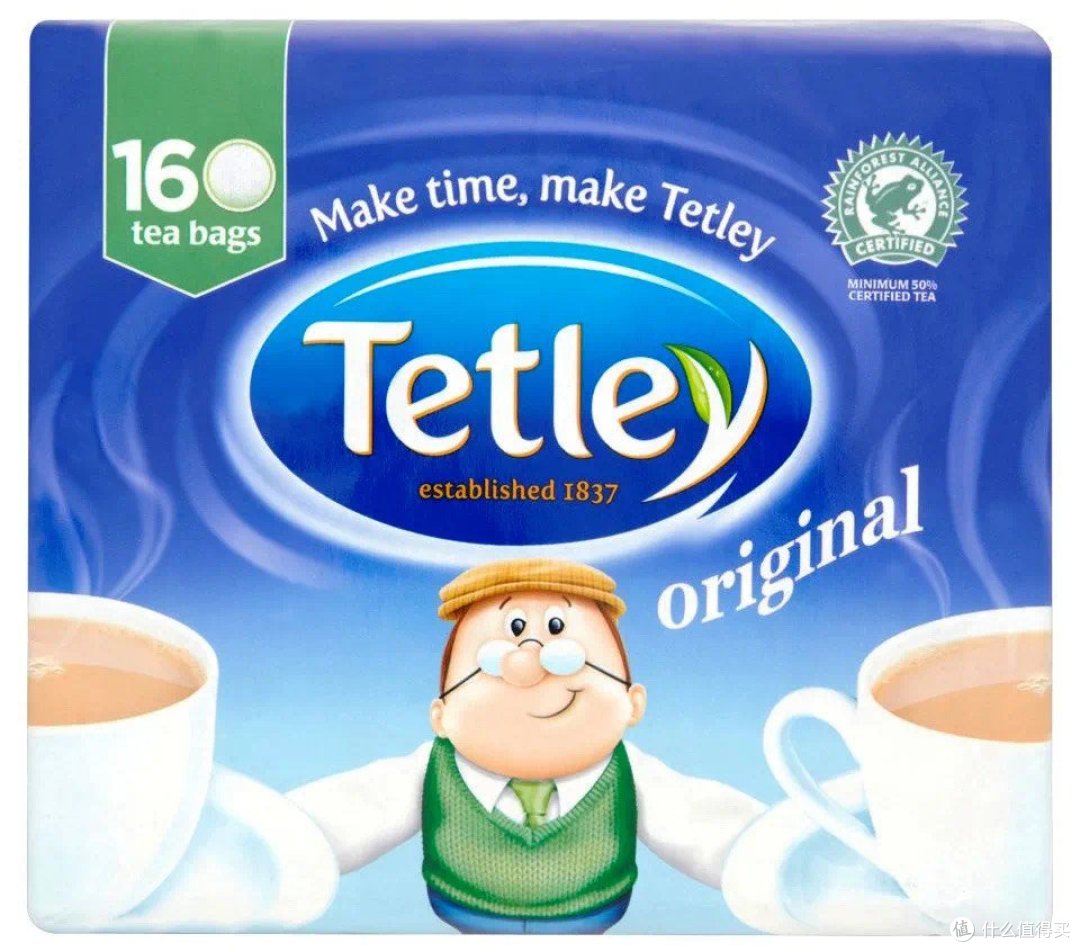 Tetley始建于1837年，当前属于印度著名的塔塔集团，世界上著名的茶叶公司之一。当然，英国的Tetley都源自印度,那这款茶的优点是经济实惠，如果对茶的要求不高，选择这款作为日常下午茶或者早茶也是很不错的。