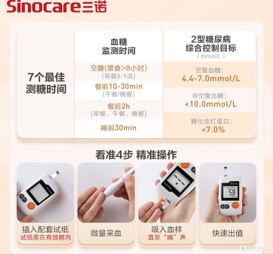 家庭必备，三诺血糖仪GA-3！