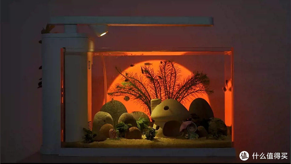 今天，我要为大家介绍一款集美观、实用、智能于一体的生态鱼缸——客厅小型超白玻璃造景金鱼缸。