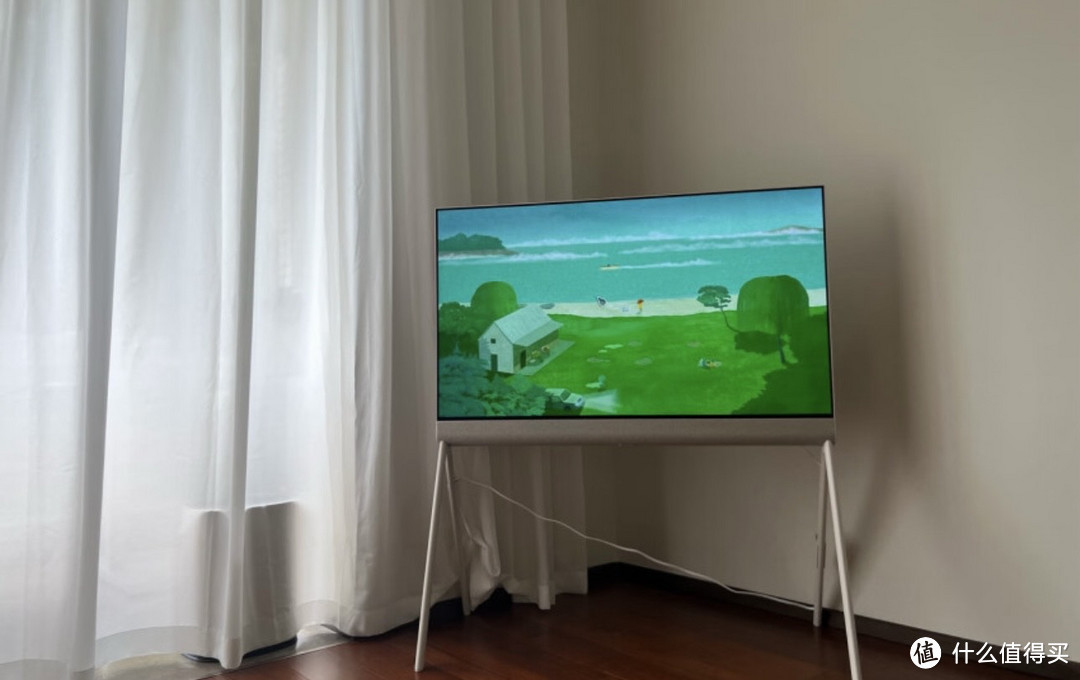 ￼￼LG 42英寸 OLED 艺术支架套装 AI音画芯片 艺术画廊电视Pose 带收纳可壁挂 42LX1QPCA￼￼
