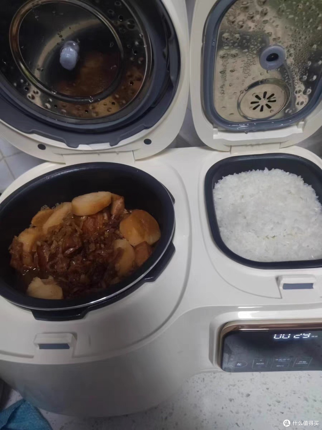 莱小厨高微压双胆电饭煲家用智能煲汤煮一体两用多功能电饭锅新款