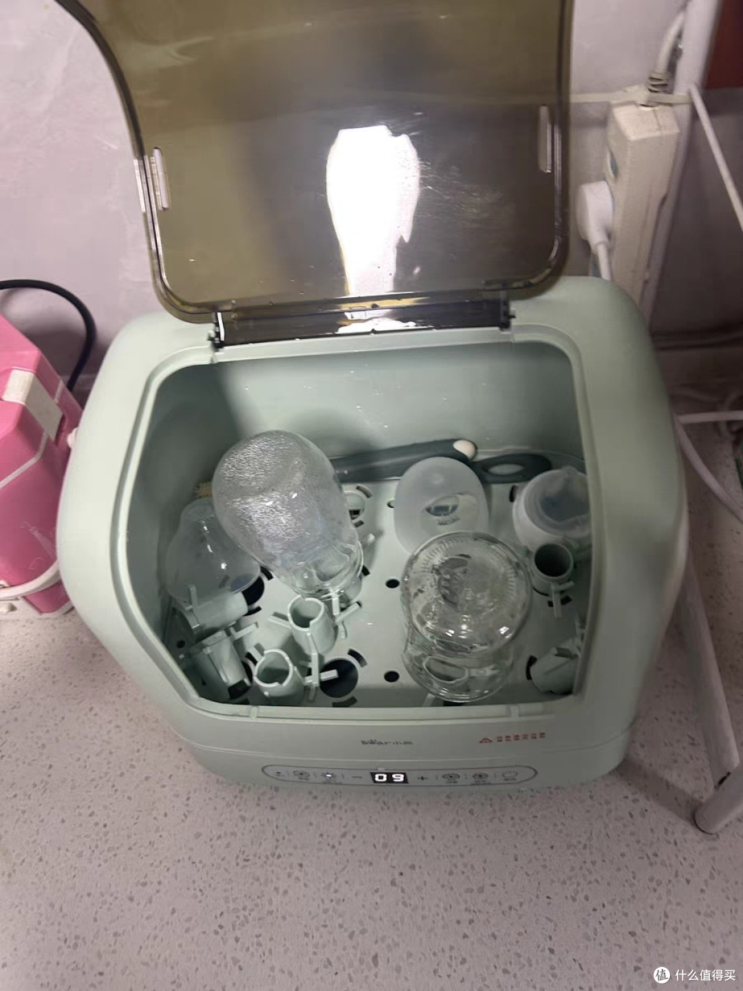 小熊奶瓶消毒器带烘干二合一宝宝专用消毒锅柜婴儿一体机蒸汽消毒