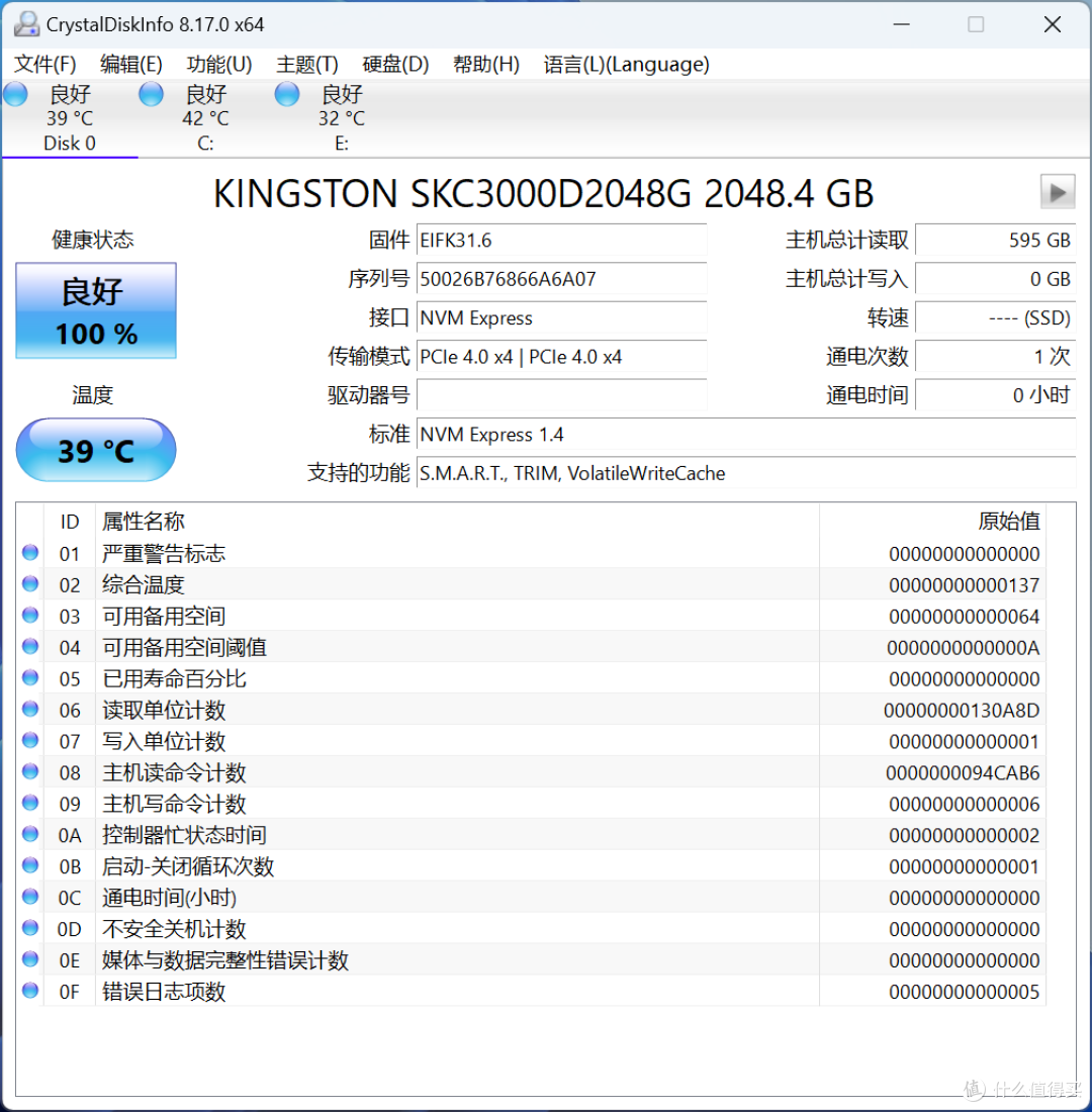 TLC还是好啊!金士顿KC3000评测体验计!
