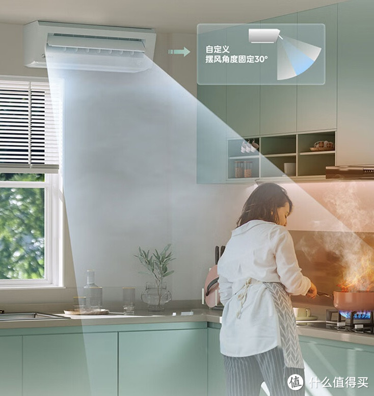 美的 厨清流 厨房空调XD300：烹饪新体验，清凉每一刻