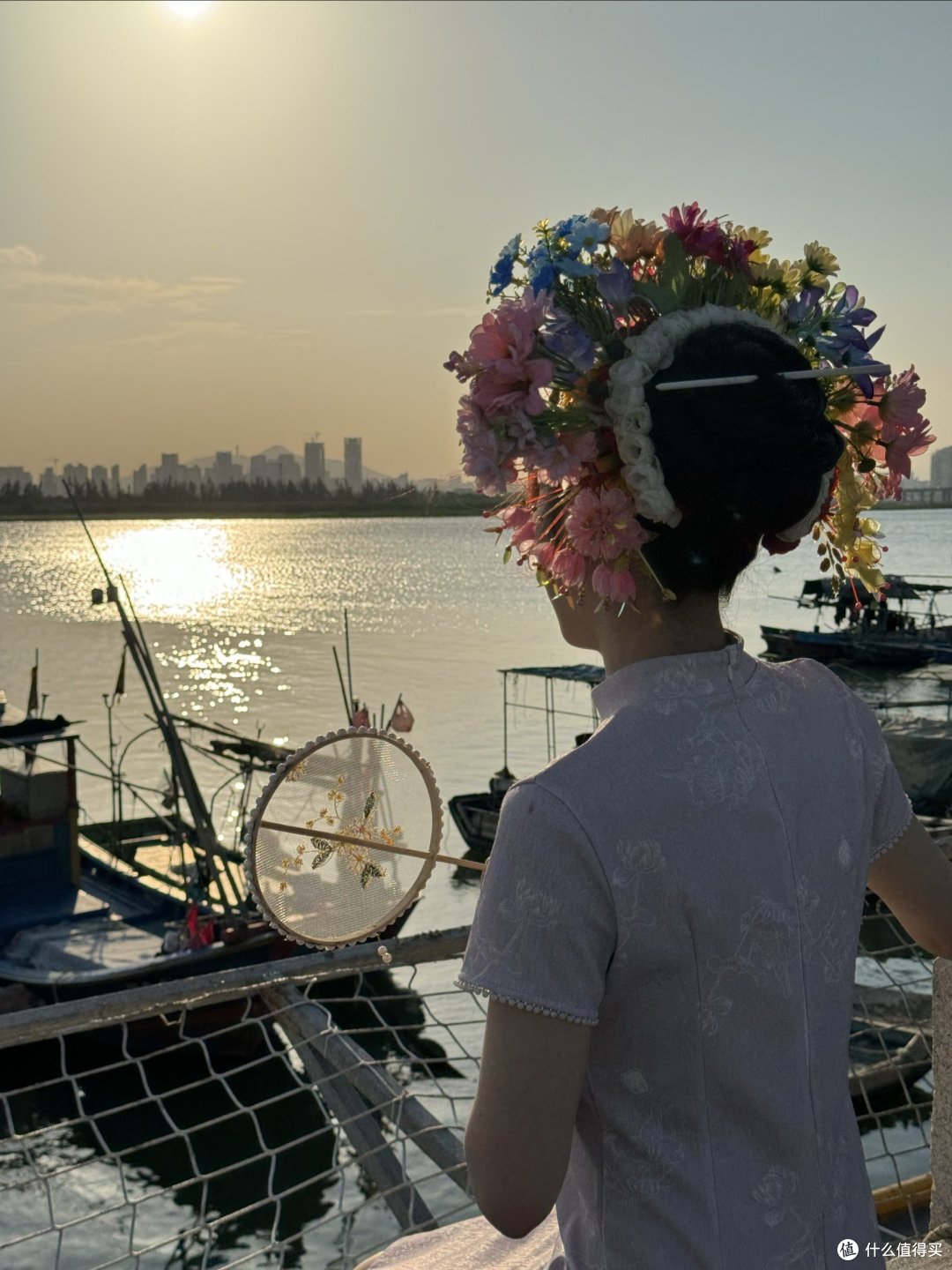 泉州｜蟳埔村簪花体验，晴天传统簪花