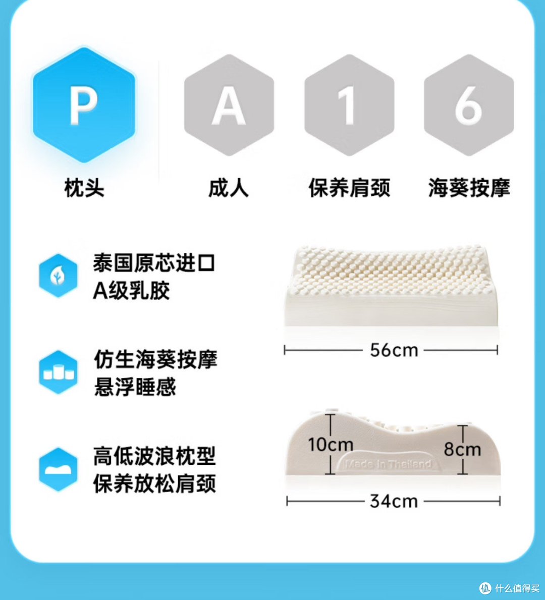 乳胶含量高达94%的乳胶枕价格也才不到100块。枕着舒适,防螨虫,抑菌。