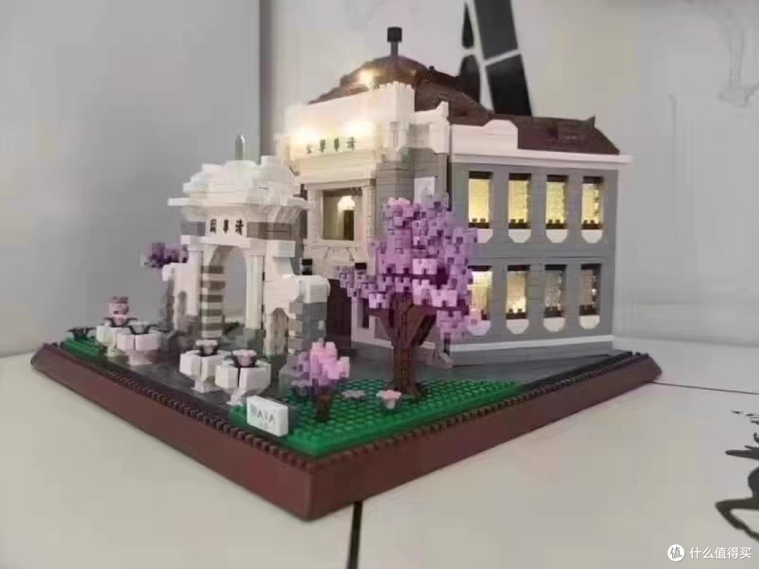 北京清华大学乐高积木高难度拼装玩具巨大型建筑