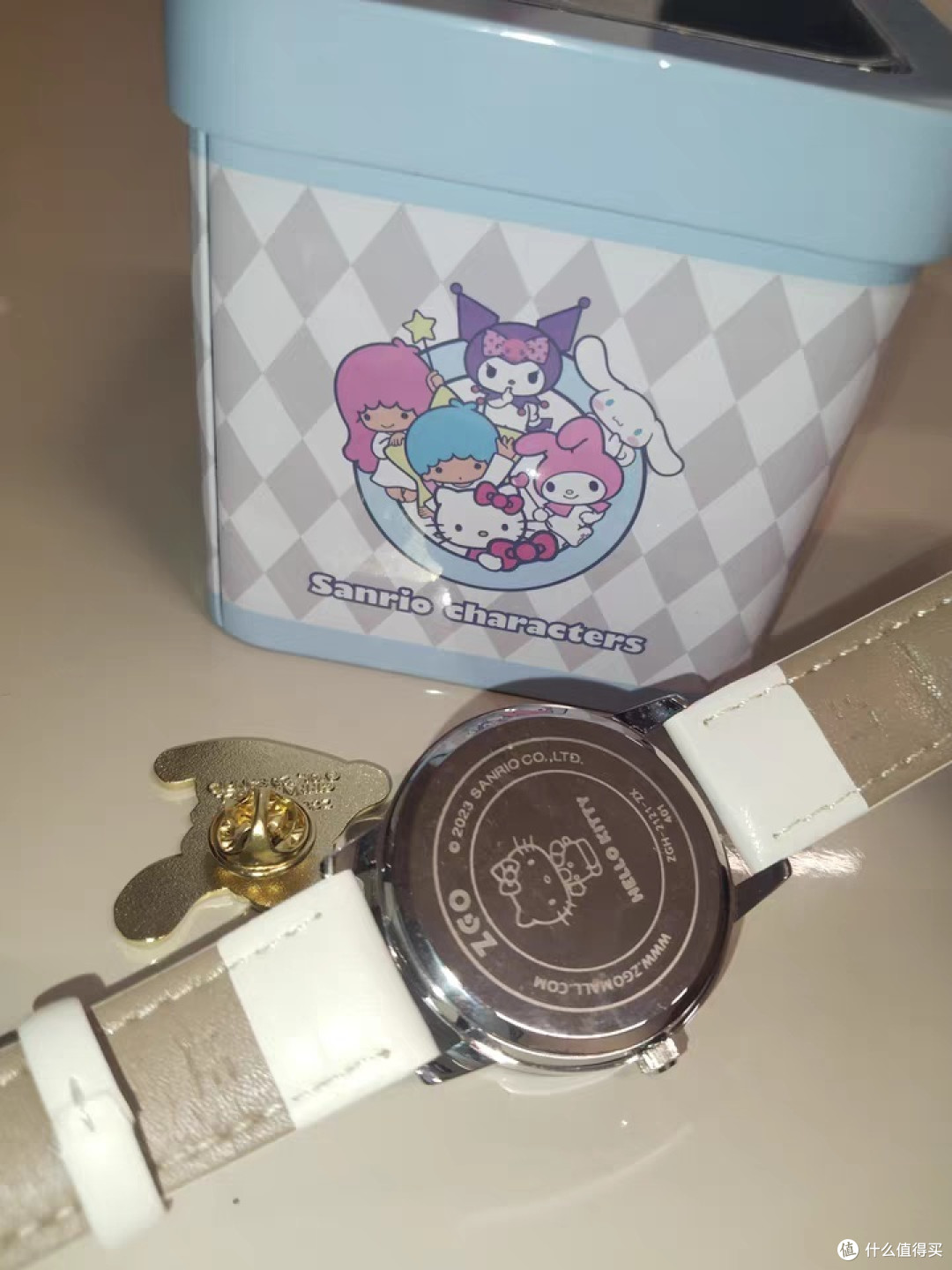 hellokitty联名 凯蒂猫旋转木马手表女 儿童学生女款女生生日礼物