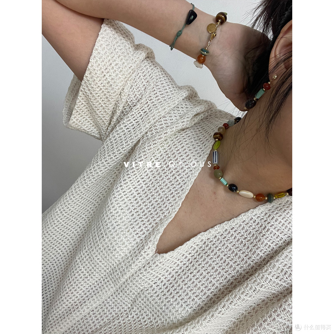 敦煌系列,彩色多宝玉石陶瓷串珠项链,为你点亮夏日时尚✨