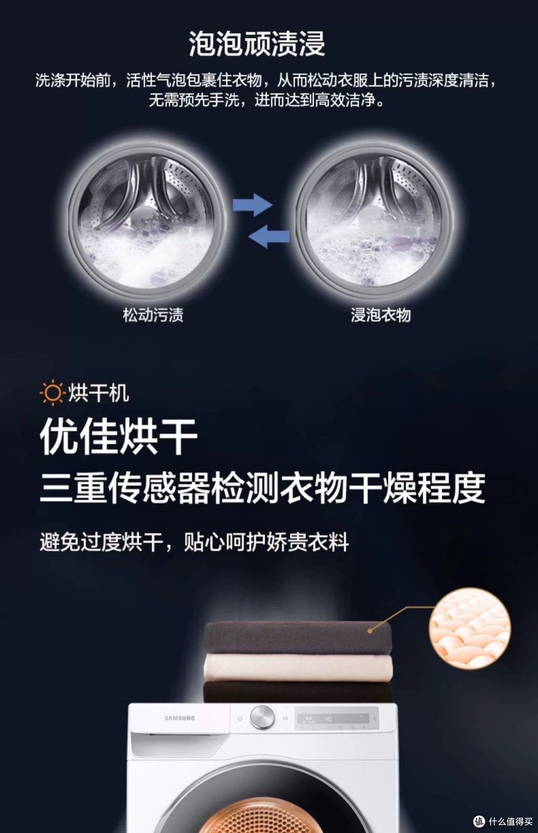 神奇的家庭神器,三星10.5+9kg变频热泵洗烘套装6000T系列