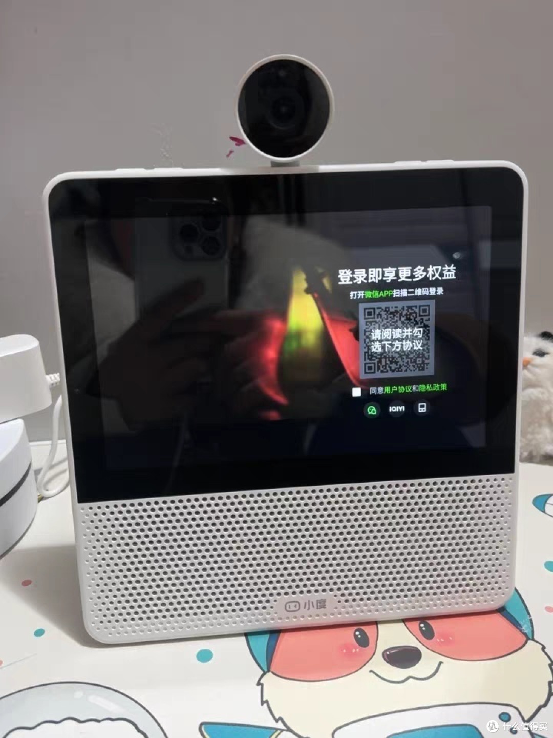 小度智能屏X9云台摄像蓝牙音箱智能看娃k歌宠物老人小孩看护