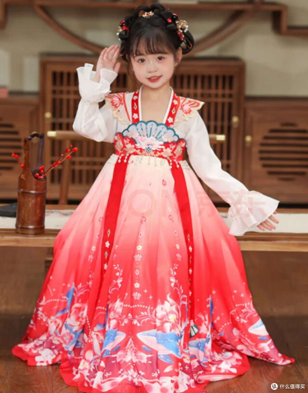 六一送给女儿的汉服,漂亮的汉服。