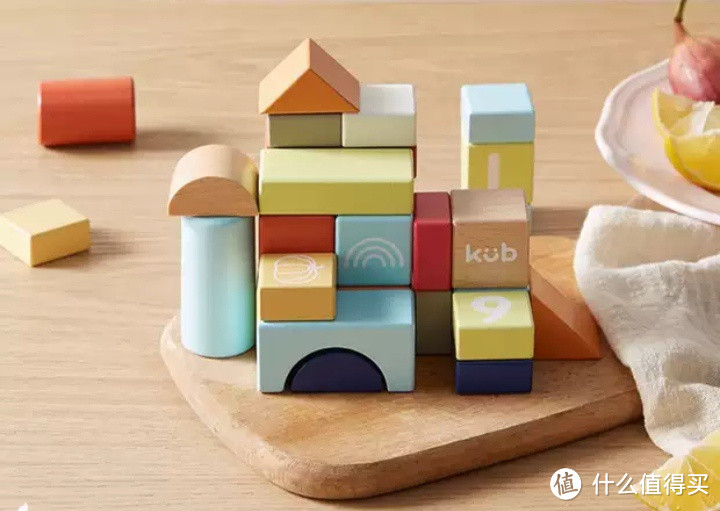 积木云评测KUB可优比积木婴儿木头，儿童益智拼装玩具梦想城堡。