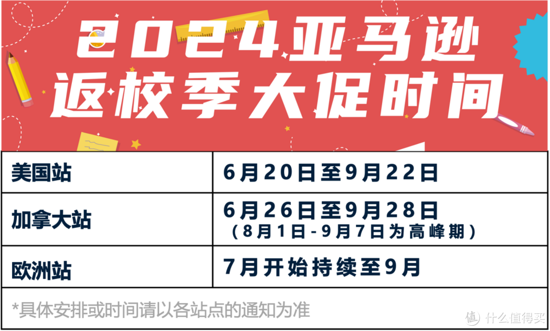 2024亚马逊返校季来袭！6-9月活动开启，北美、欧洲卖家尽快提报！