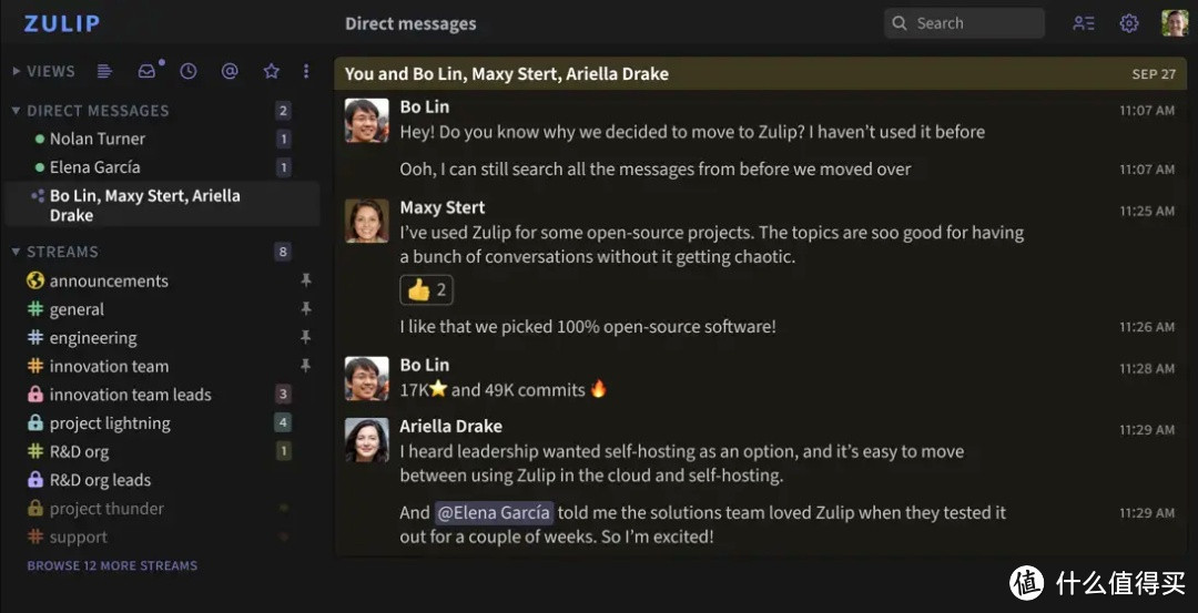 一款高效开源的团队协作工具！-Zulip