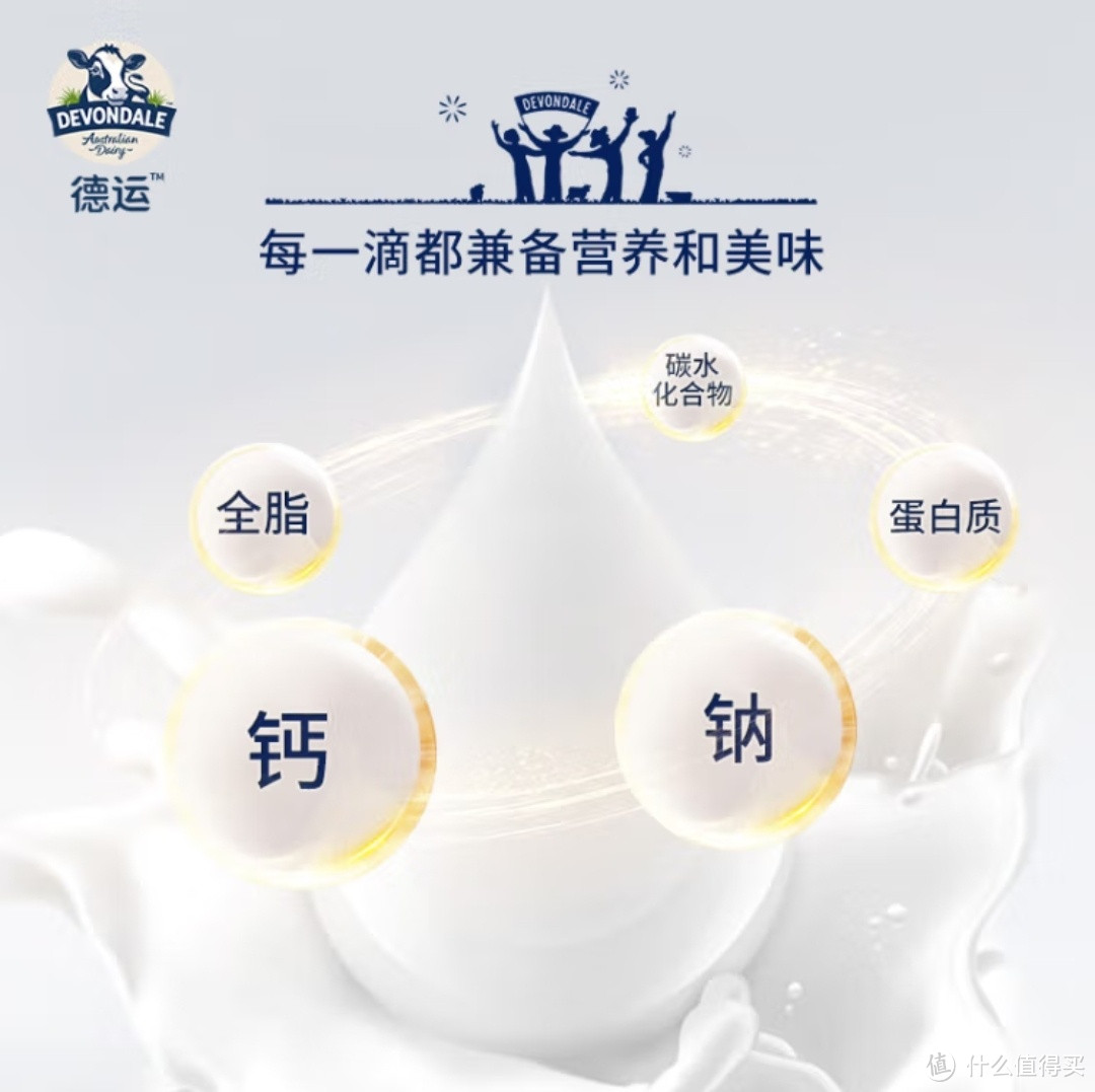 德运（Devondale）澳大利亚原装进口 调制乳粉1kg袋装 全脂成人奶粉 