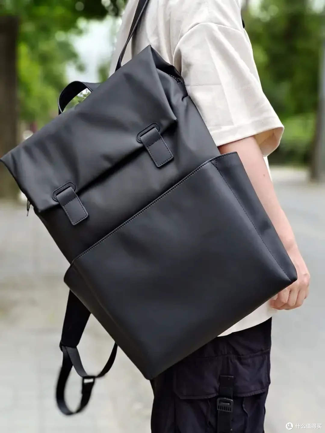 地平线8号无界系列双肩包,用料良心十足,背上会被要链接_电脑包_什么