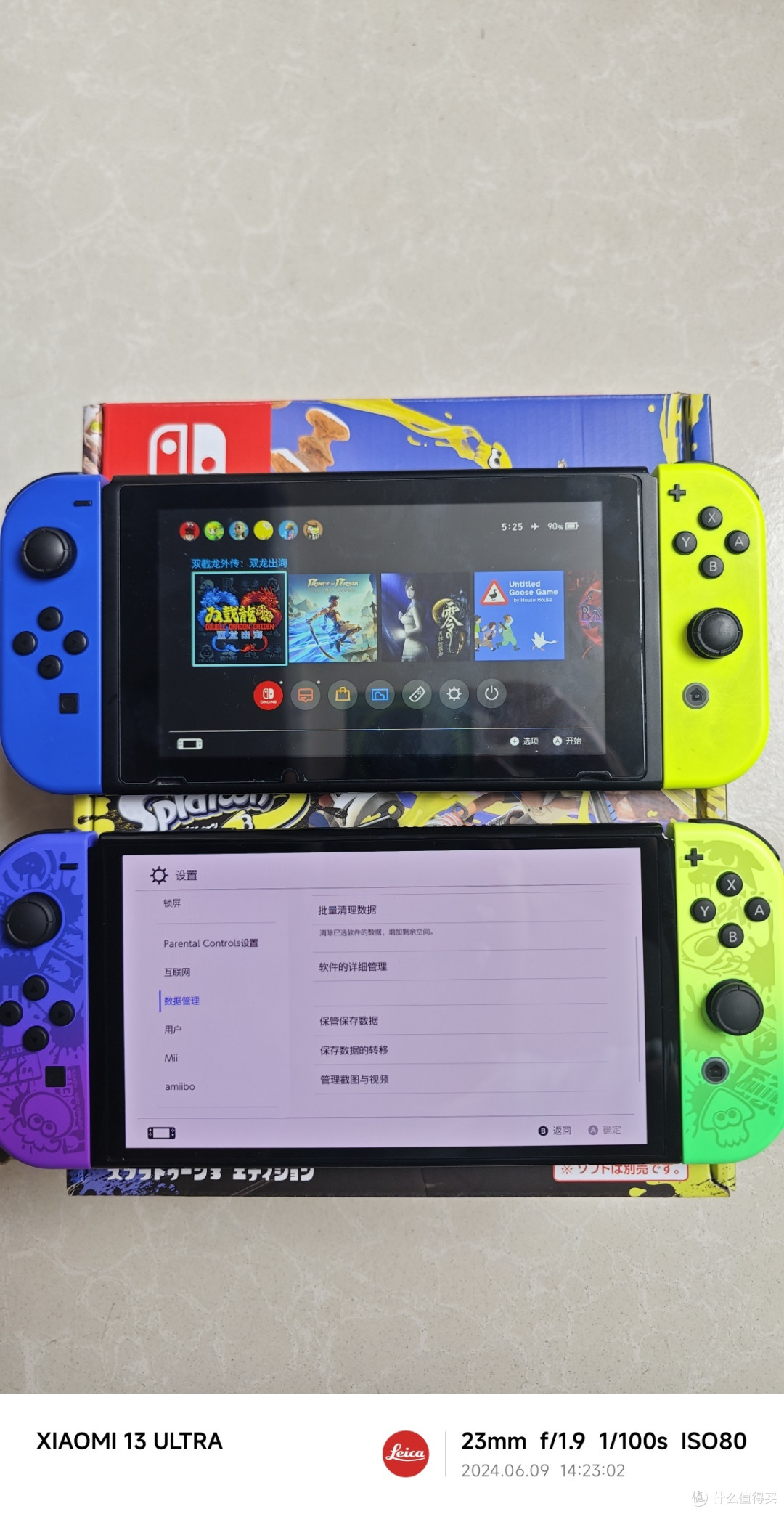 篇九:给自己的儿童节礼物,入手oled版switch喷喷限定版开箱_游戏机