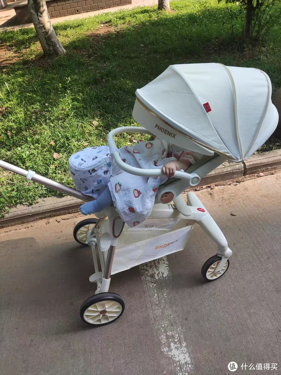 凤凰遛娃神器可坐可躺宝宝高景观儿童手推车轻便可折叠溜娃婴儿车