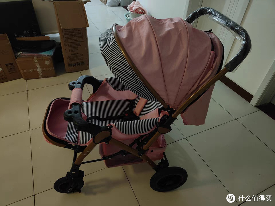 安贝尼T08婴儿手推车双向高景观可坐躺宝宝儿童轻便折叠四轮避震