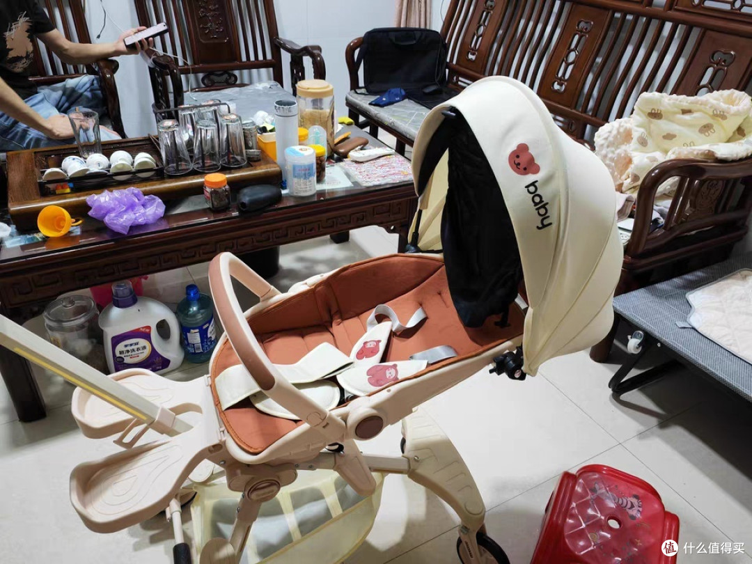 溜娃神器可坐躺超轻便宝宝手推车高景观双向一键折叠婴儿遛娃推车