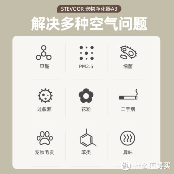 养宠物用哪个空气净化器？斯帝沃STEVOOR A3：强力吸毛净化空气！