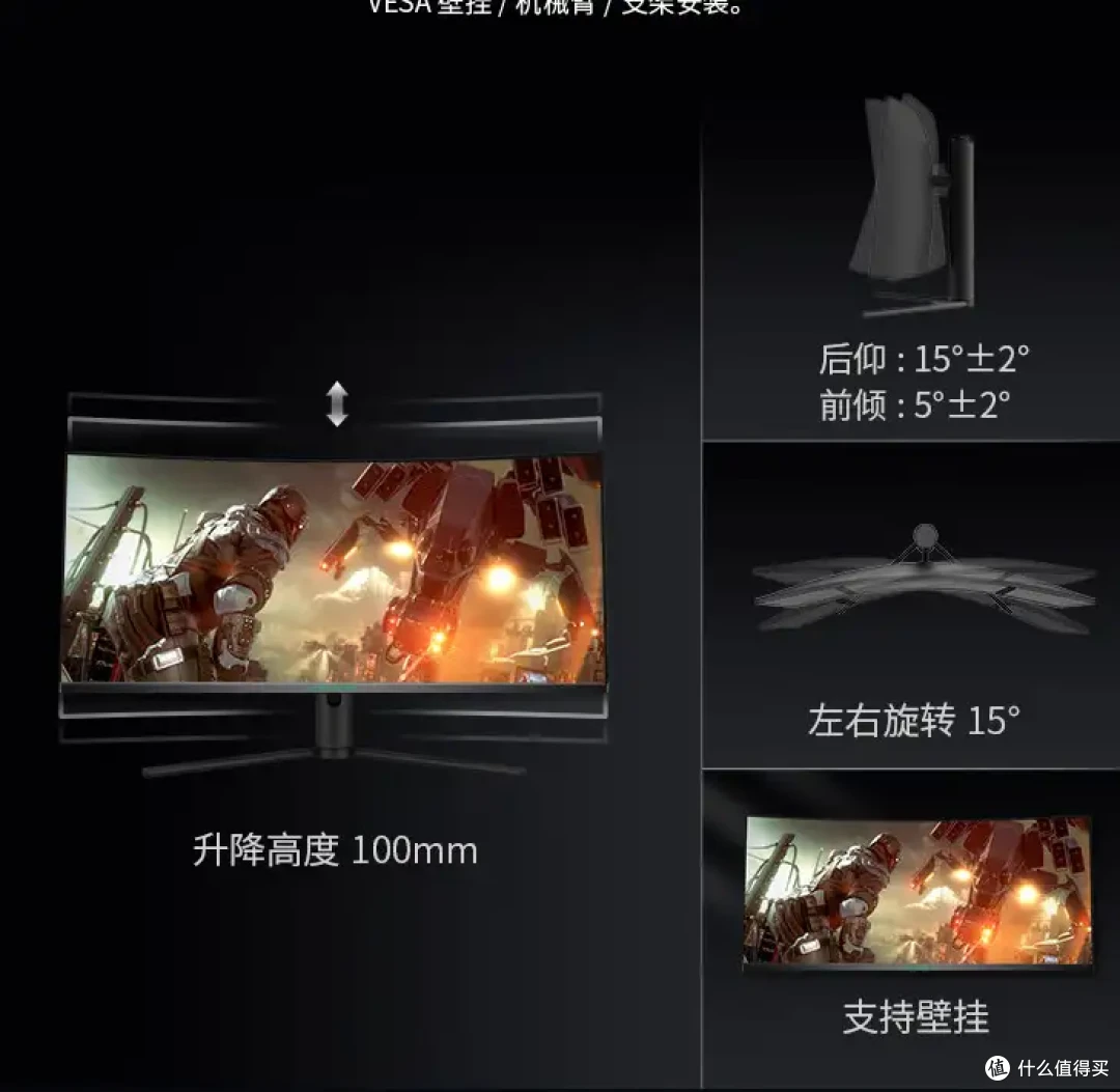 【泰坦军团 C34CHR】千元价位超高性价比的34寸曲面高刷显示器推荐,曲面屏显示器的优缺点