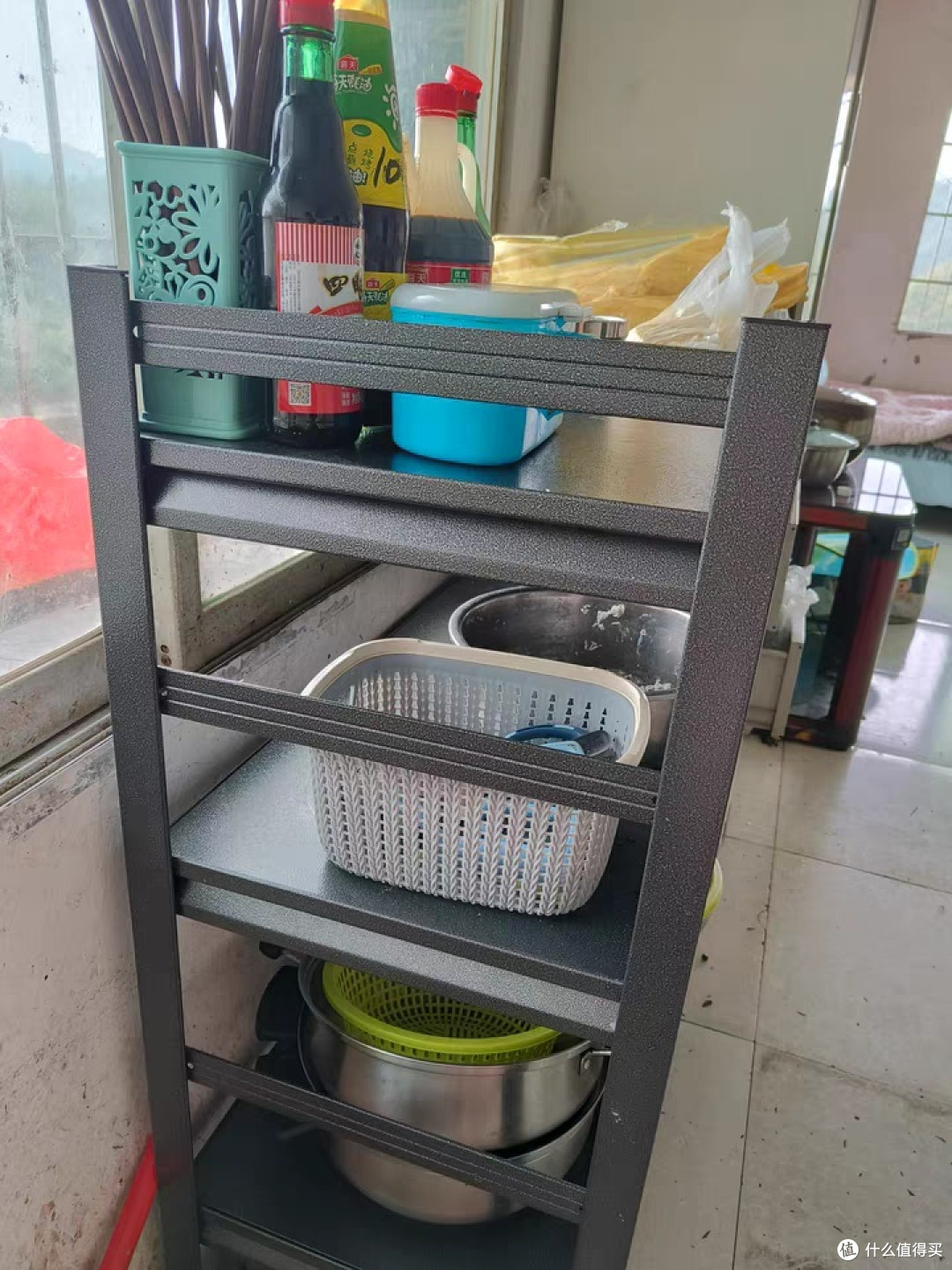 厨房置物架落地多层微波炉多功能收纳架子家用烤箱锅架储物架货架