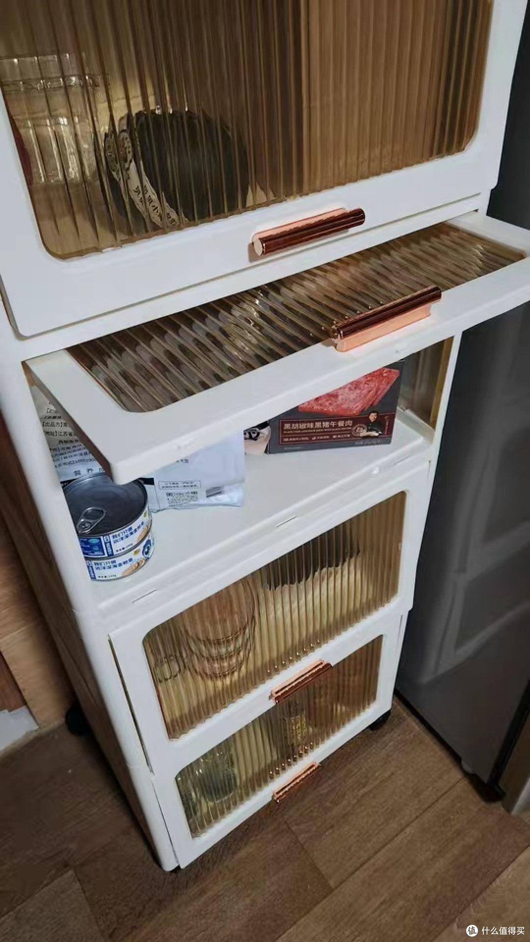 翻盖收纳柜家用储物柜客厅玩具柜多层零食置物架落地厨房收纳架子