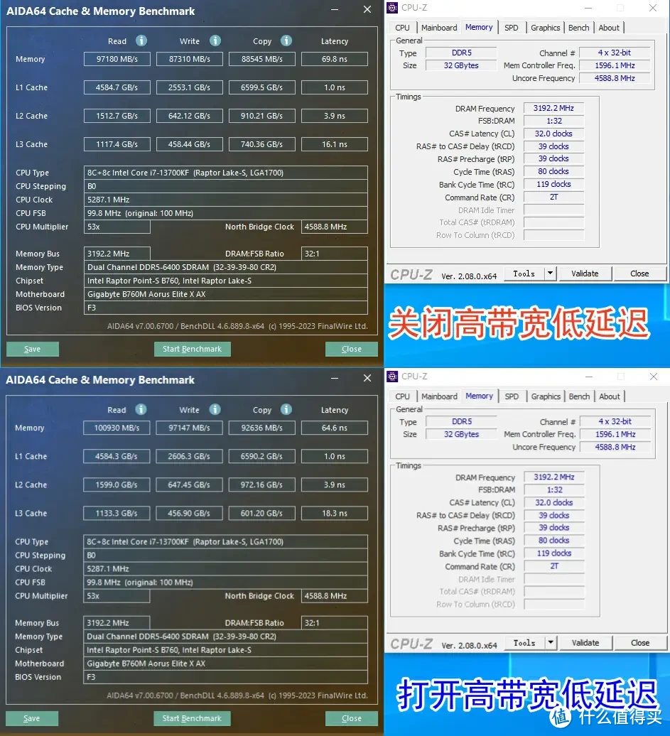 黄金搭档？新手福音？技嘉冰雕X B760M和金百达DDR5白刃32G套条超频测试