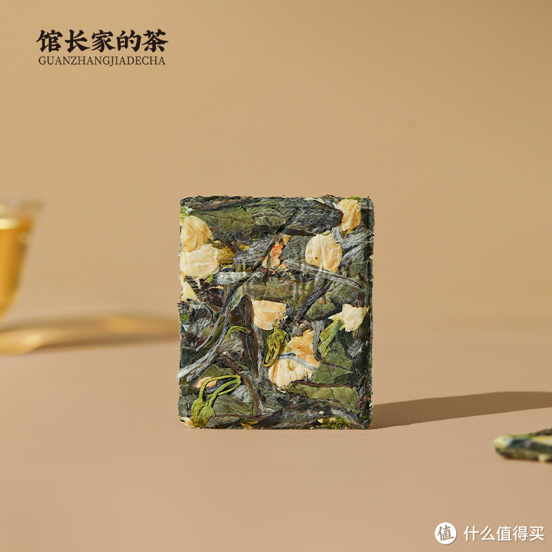 金馆长茶叶 紧压茉莉白茶白牡丹 福鼎茉莉花 铁盒装105g 独立21包