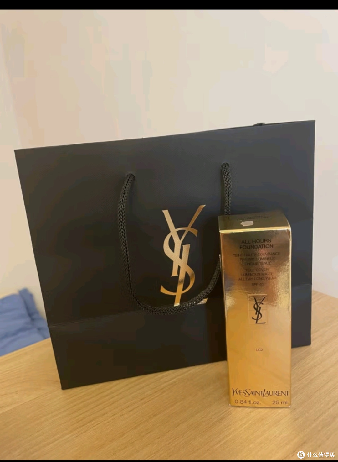 YSL圣罗兰恒久粉底液LC2遮瑕持久礼盒化妆品生日礼物女送女友