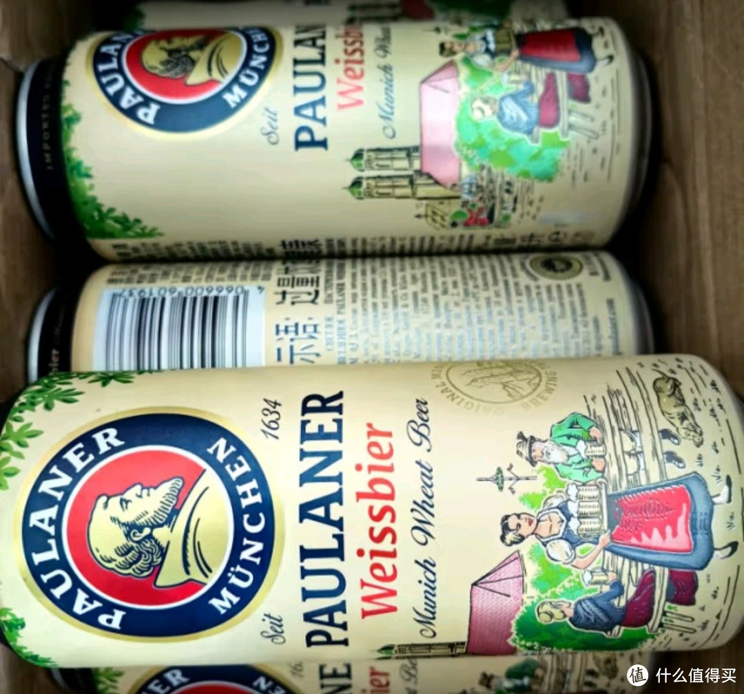 保拉纳（Paulaner）柏龙白啤 酵母型小麦啤酒500ml*24听 德国进口 整箱啤酒 500mL 24罐