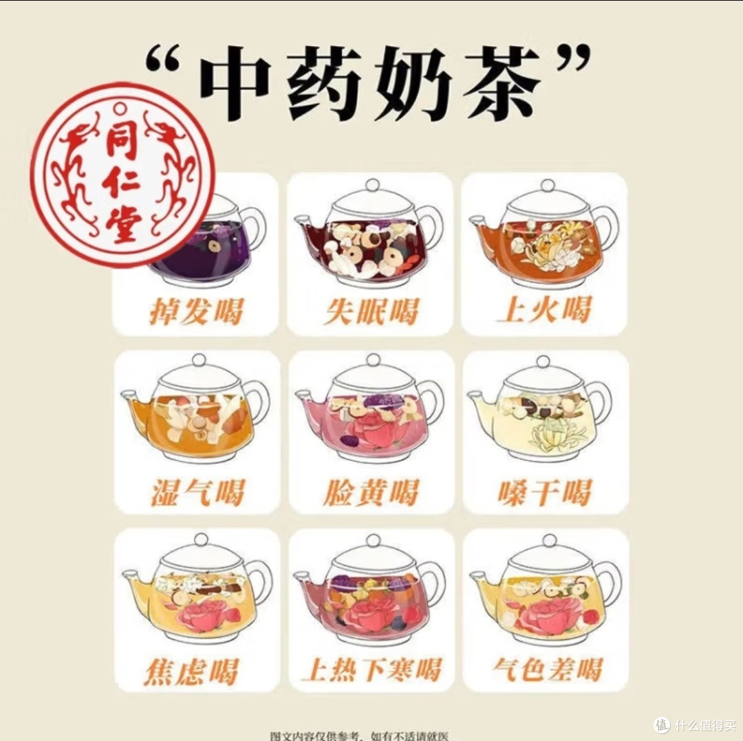 北京同仁堂原料中药奶茶