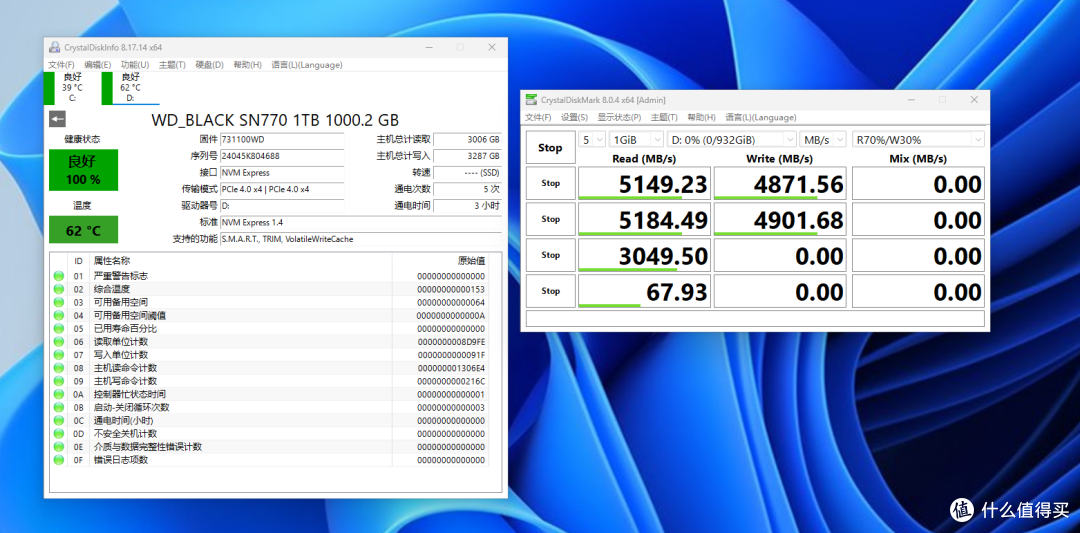 稳定高效,西部数据 WD_BLACK SN770 NVMe SSD 1TB 上手体验