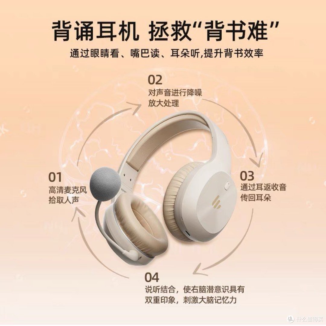 漫步者头戴式耳机给娃买来练习听力真不错！