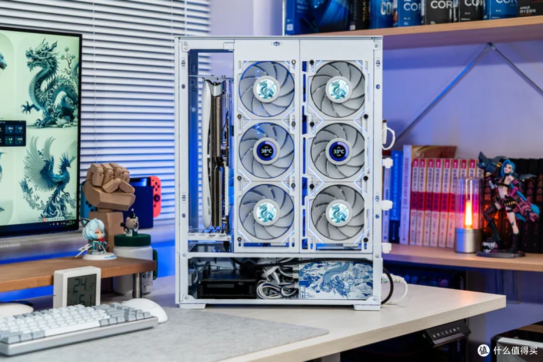 特立独行双龙限定—iGame Z790甲辰智龙+海韵甲辰青龙+索泰4080S月白+联力飒01装机分享