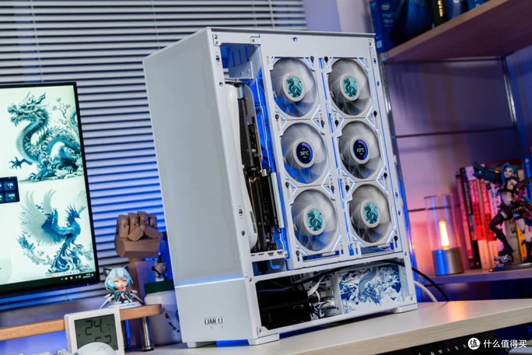 特立独行双龙限定—iGame Z790甲辰智龙+海韵甲辰青龙+索泰4080S月白+联力飒01装机分享