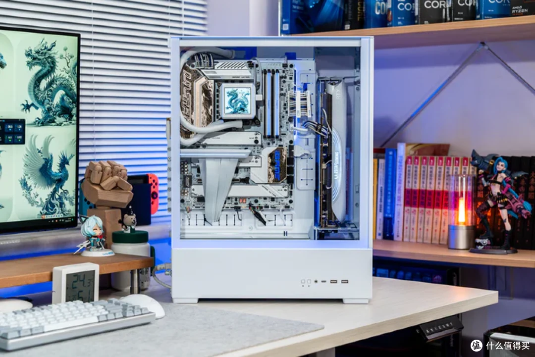特立独行双龙限定—iGame Z790甲辰智龙+海韵甲辰青龙+索泰4080S月白+联力飒01装机分享