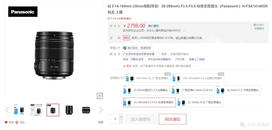 松下14140天涯镜4个版本有什么区别?建议买哪款?