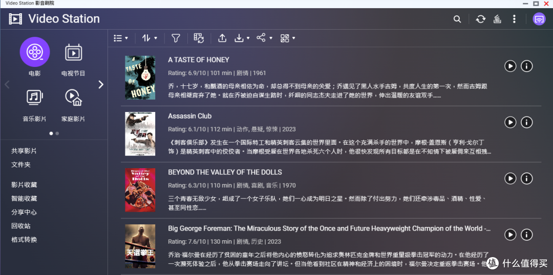 威联通Video Station剧情简介